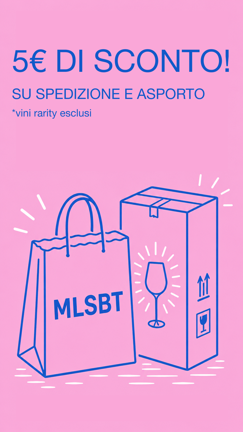 Sconto 5€ su asporto e spedizione